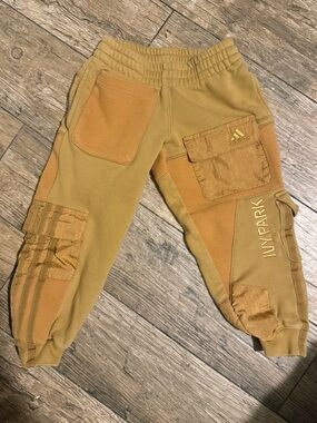adidas Ivy Park Kids' Tan Cargo Joggers